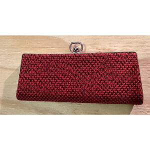 VINTAGE Eyeglass Small Case Antique Red